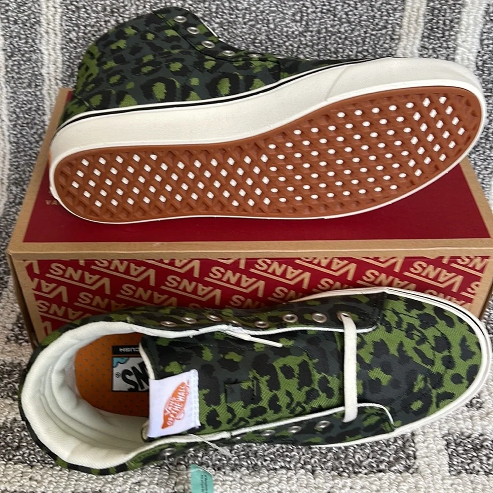 Vans Comfycush Sk8-Hi Leopard Cactus / Scarab MENS - Picture 4 of 16